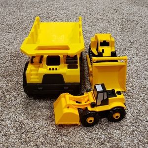 Construction Toys, Dump Truck, Digger